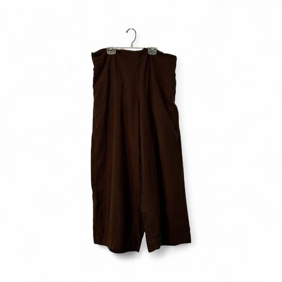 Free-est Pants Size XL, Women’s, Brown, Linen Cotton, Barrel Leg - Picture 1 of 5